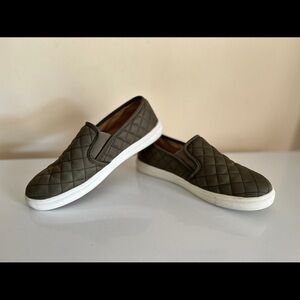 Mossimo Supply Co. Quilted Slip-On Flats in Olive